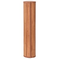 vidaXL Teppich Rechteckig Braun 70x1000 cm Bambus