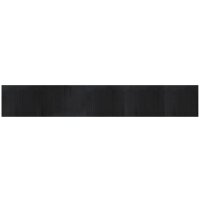 vidaXL Teppich Rechteckig Schwarz 80x500 cm Bambus