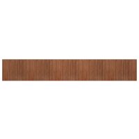 vidaXL Teppich Rechteckig Braun 80x500 cm Bambus