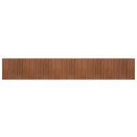 vidaXL Teppich Rechteckig Braun 80x1000 cm Bambus