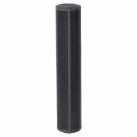 vidaXL Teppich Rechteckig Grau 100x1000 cm Bambus