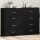 vidaXL Sideboards 2 Stk. Schwarz 60x31x84 cm Holzwerkstoff