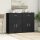 vidaXL Sideboards 2 Stk. Schwarz 60x30x84 cm Holzwerkstoff