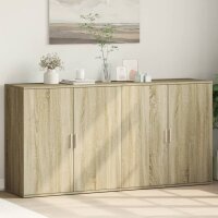 vidaXL Sideboards 2 Stk. Sonoma-Eiche 79x38x80 cm Holzwerkstoff