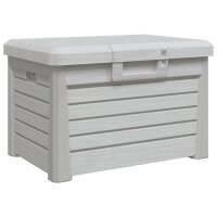 vidaXL Outdoor-Kissenbox Grau 73x50,5x46,5 cm Polypropylen