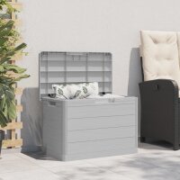 vidaXL Outdoor-Kissenbox Grau 77,5x44,5x53 cm Polypropylen