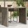 vidaXL Gartentisch mit Holzplatte Grau 145x80x110 cm Poly Rattan
