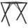 vidaXL Esstisch-Gestell in X-Form 70x70x73 cm Gusseisen