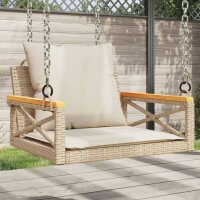 vidaXL Hängesessel mit Kissen Beige 63x62x40 cm Poly...