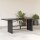 vidaXL Gartentisch mit Glasplatte Schwarz 190x80x75 cm Poly Rattan