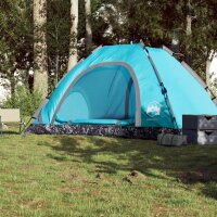 vidaXL Campingzelt 5 Personen Blau Quick Release