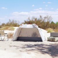 vidaXL Strandzelt 2 Personen Grau Quick Release Wasserdicht