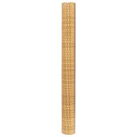 vidaXL Balkon-Sichtschutz Hellbraun 500x80 cm Poly Rattan