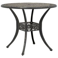 vidaXL 3-tlg. Bistro-Set Bronzen Aluminiumguss