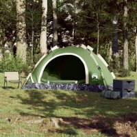 vidaXL Campingzelt 4 Personen Gr&uuml;n Quick Release