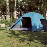 vidaXL Kuppel-Campingzelt 4 Personen Blau Wasserdicht