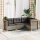 vidaXL 4-tlg. Garten-Sofagarnitur mit Kissen Grau Poly Rattan