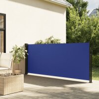 vidaXL Seitenmarkise Ausziehbar Blau 140x300 cm