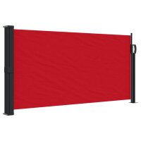 vidaXL Seitenmarkise Ausziehbar Rot 100x500 cm