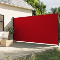 vidaXL Seitenmarkise Ausziehbar Rot 200x500 cm