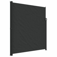 vidaXL Seitenmarkise Ausziehbar Schwarz 220x500 cm