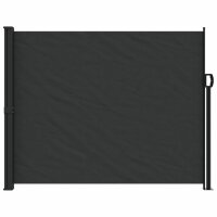 vidaXL Seitenmarkise Ausziehbar Schwarz 160x600 cm