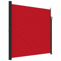 vidaXL Seitenmarkise Ausziehbar Rot 200x600 cm