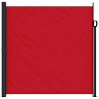 vidaXL Seitenmarkise Ausziehbar Rot 200x600 cm