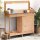 vidaXL Pflanztisch mit Schrank Braun 110,5x45x124,5cm Massivholz Tanne