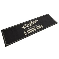 vidaXL K&uuml;chenteppich Waschbar Kaffee 45x150 cm Samt