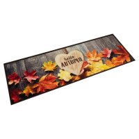 vidaXL K&uuml;chenteppich Waschbar Herbst 60x180 cm Samt