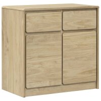 vidaXL Sideboard SAUDA Eiche-Optik 80x43x75,5 cm Kiefernholz