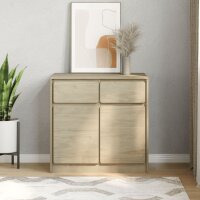 vidaXL Sideboard SAUDA Eiche-Optik 80x43x75,5 cm Kiefernholz