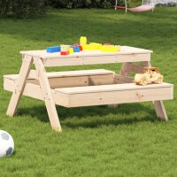 vidaXL Picknicktisch f&uuml;r Kinder 88x97x52 cm Massivholz Kiefer