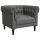 vidaXL Chesterfield-Sessel Dunkelgrau Stoff