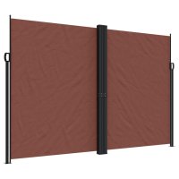 vidaXL Seitenmarkise Ausziehbar Braun 220x1000 cm