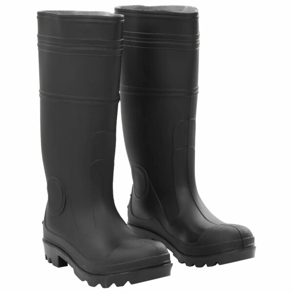 vidaXL Gummistiefel Schwarz Gr&ouml;&szlig;e 39 PVC