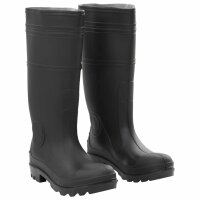 vidaXL Gummistiefel Schwarz Gr&ouml;&szlig;e 39 PVC