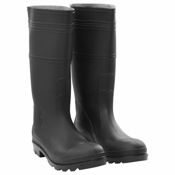 vidaXL Gummistiefel Schwarz Gr&ouml;&szlig;e 46 PVC