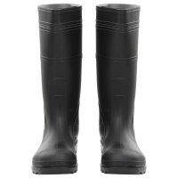 vidaXL Gummistiefel Schwarz Gr&ouml;&szlig;e 46 PVC