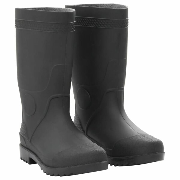 vidaXL Gummistiefel Schwarz Gr&ouml;&szlig;e 38 PVC