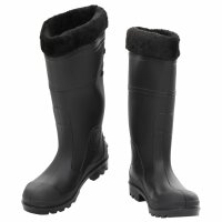 vidaXL Gummistiefel mit Herausnehmbarem Innenfutter Schwarz Gr. 39 PVC