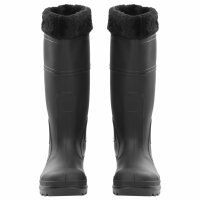 vidaXL Gummistiefel mit Herausnehmbarem Innenfutter Schwarz Gr. 39 PVC