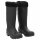 vidaXL Gummistiefel mit Herausnehmbarem Innenfutter Schwarz Gr. 39 PVC