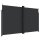 vidaXL Seitenmarkise Ausziehbar Schwarz 200x600 cm