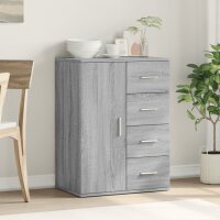 vidaXL Sideboard Grau Sonoma 59x39x80 cm Holzwerkstoff