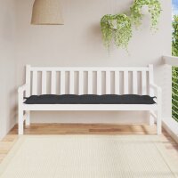 vidaXL Gartenbank-Auflage Schwarz 180x50x7 cm Oxford-Gewebe