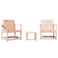 vidaXL 3-tlg. Garten-Lounge-Set Massivholz Douglasie