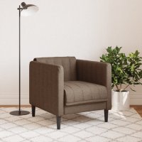 vidaXL Sessel Braun Stoff