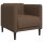 vidaXL Sessel Braun Stoff